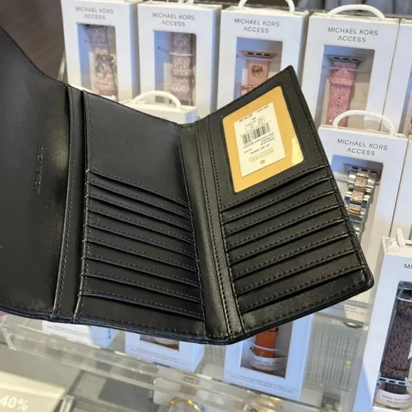 Michael Kors Jet Set Travel Large Trifold Vegan Leather Wallet 35S2GTVF3U - Picture 5 of 9